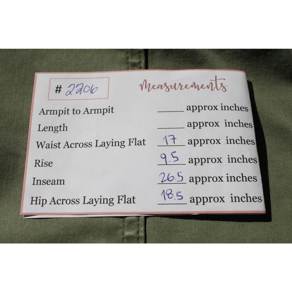 Banana Republic Army Green Sloan Chino Flight Jacket Cargo Pants Casual Size 10 - Picture 9 of 9